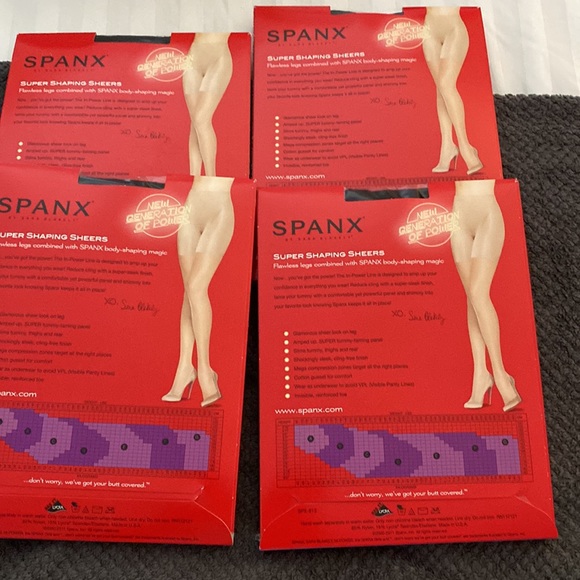 Spank . Super shaping sheers . Supper tummy control , glamorous sheer legs . - Picture 3 of 4
